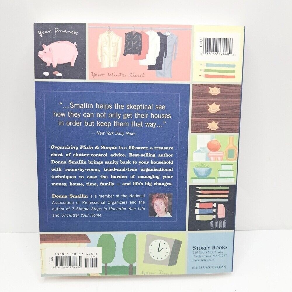 Organizing Plain & Simple Book, Home Organization, Clutter Solutions, Reference - Picture 2 of 6